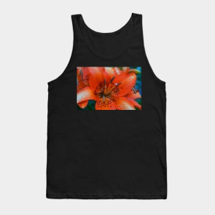 Orange Tiger Lily Tank Top